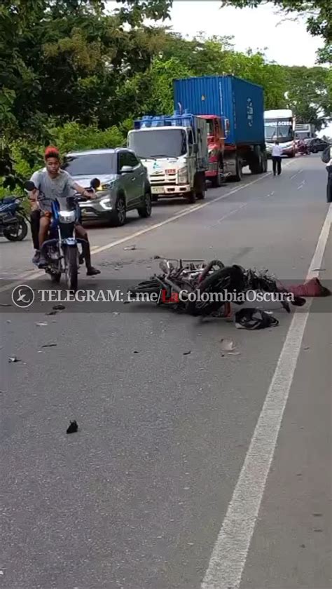 Colombia Oscura On Twitter C Rdoba Motociclista Fue Arrollado Por