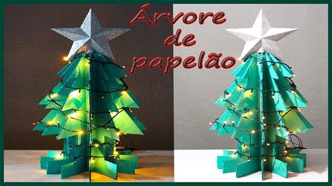 Rvore De Natal Feita Papel O Diy Rvore Natalina Youtube