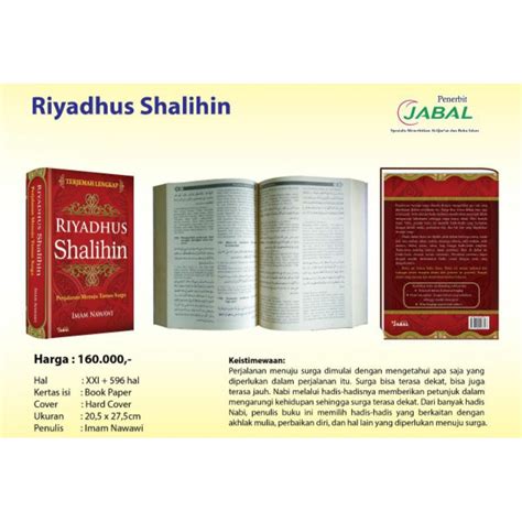 Jual Kitab Riyadhus Sholihin Imam Nawawi Penerbit Jabal Hard Cover