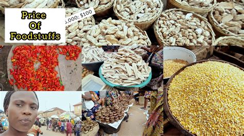 Marketvlog Price Of Foodstuffs In Nigeria Ibadan Youtube