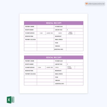 Receipt Book Templates (Word, Excel) - How to Fill Out