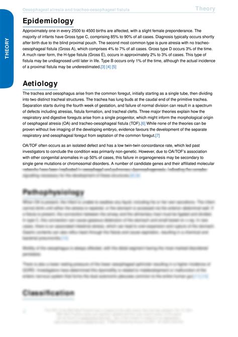 Solution Oesophageal Atresia And Tracheo Oesophageal Fistula Studypool