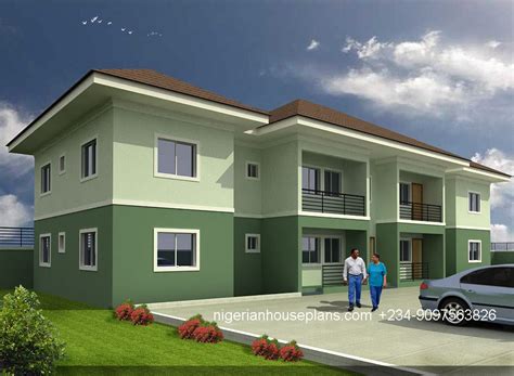 Bedroom Block Of Flats Ref Nigerian House Plans