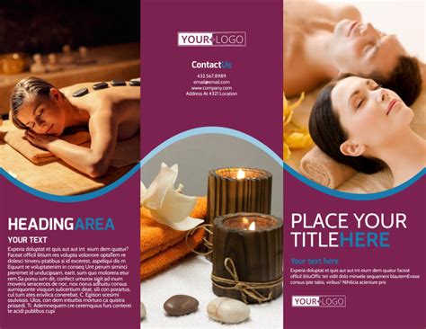 Spa Brochure Template