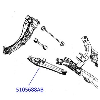 Jeep Patriot Compass MK Längslenker Querlenker hinten unten links oder