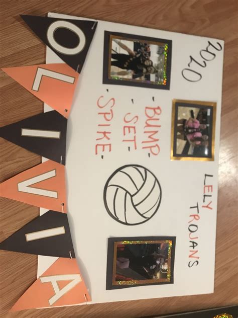 Senior Night Volleyball Poster Ideas