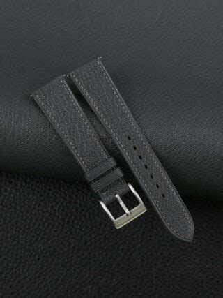 Curved End Black Alligator Folded Edge Lining Alligator Leather Watch