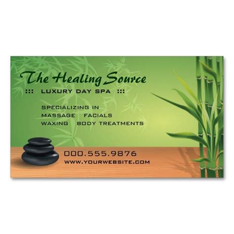 Massage Therapy Business Card Templates