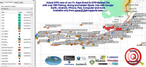 Florida Keys Fishing Spots for Grouper | Florida Fishing Maps for GPS