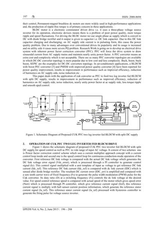 Power Factor Correction In Two Leg Inverter Fed BLDC Drive Using Cuk Dc