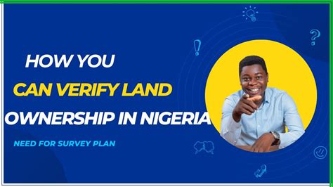 How To Verify Land Ownership In Nigeria Need For Survey Plan YouTube