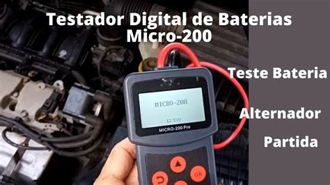 Teste Automotivo Bateria Partida E Carga Do Alternador Testador