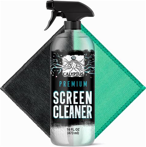 Screen Cleaner Spray Large Cleaning Kit 16oz Sprayer Bottle 2x Xl Microfiber