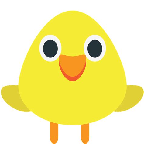 Front Facing Baby Chick Free Vector Emoji On Creazilla