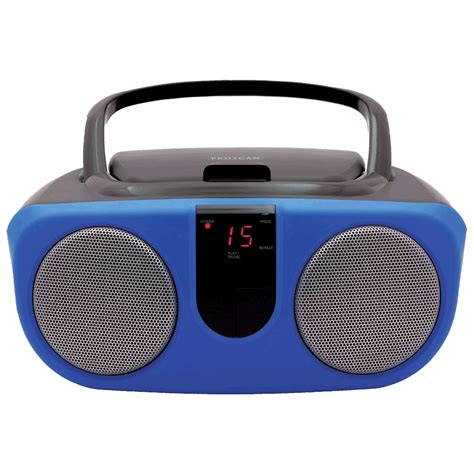 Proscan - Portable Cd Player, Am/fm Radio Boombox. Colour: Blue | Rossy