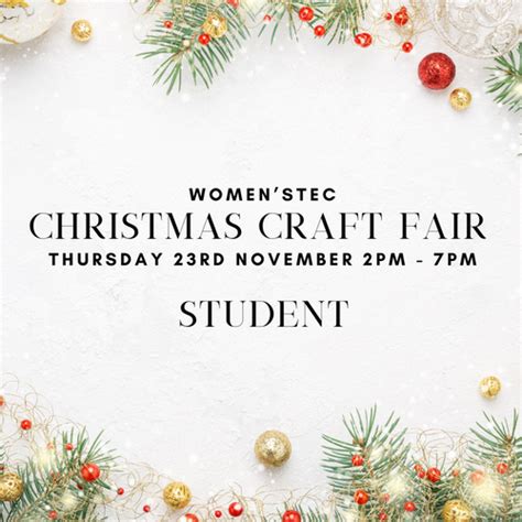 Christmas Craft Fair Stall - Student | WOMEN'STEC