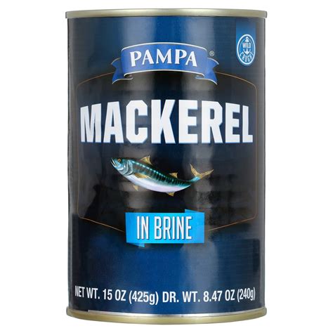 Pampa Mackerel In Brine 15 Oz Can