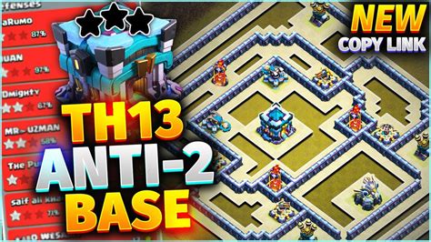 Th13 Anti 2 Star War Base Best Base Design For Town Hall 13 Clash