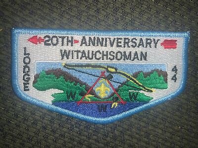 Mint Oa Flap Lodge Witauchsoman Light Blue Border Th Anniversary