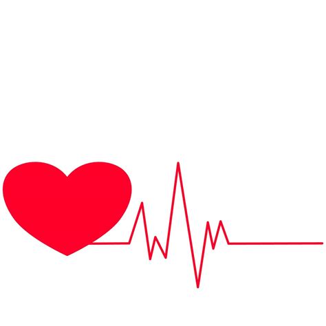 Cardiogram Heartbeat Pulse Medical Health Heart Line Vector 12817319