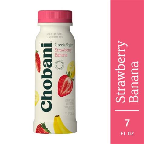 Chobani Strawberry Banana Drinkable Greek Yogurt Fl Oz Kroger