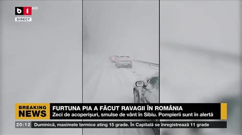 FURTUNA PIA A FĂCUT RAVAGII ÎN ROMÂNIA Știri B1TV 23 DEC 2023 YouTube