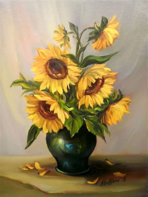 BUCHET CU SOARE Tablouri De Suflet Si Vis Sunflower Painting