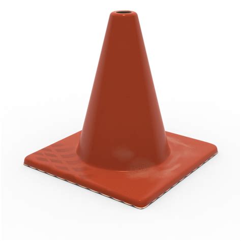 3d Caution Cone Model