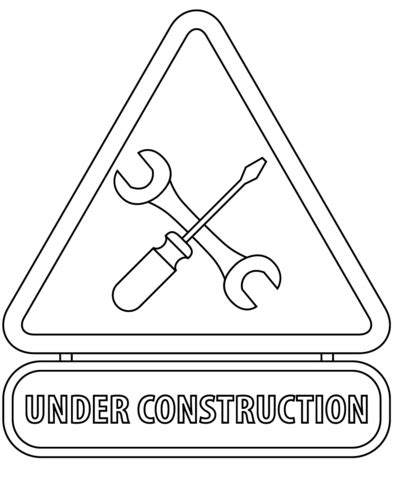 Construction Signs, Construction For Kids, Colouring Pages, Coloring ...