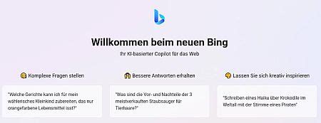 Recherche Mit KI Heute Bing Mit Chatbot