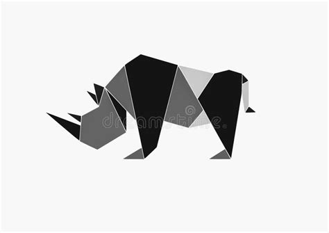 Stunning Rhino Logo Design in Black Theme Stock Image - Illustration of theme, stunning: 182148541