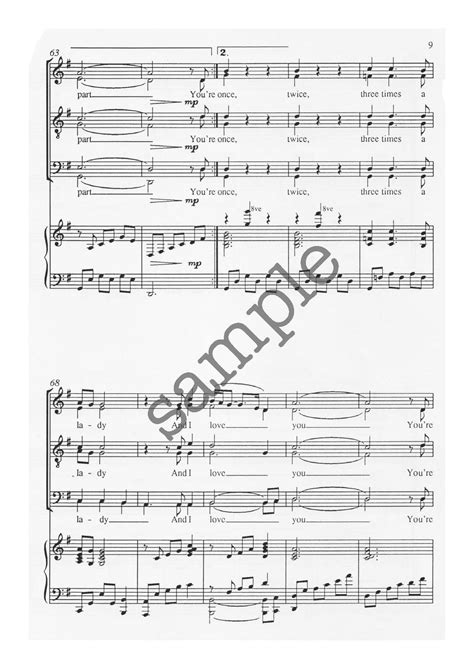 Three Times a Lady - SATB - Alan Simmons Music - Choral Sheet Music for Choirs & Schools