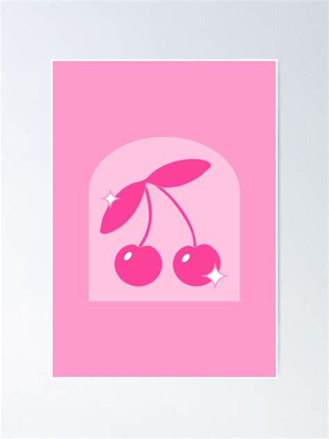 Cherry Poster For Sale By Saratoninprints Redbubble