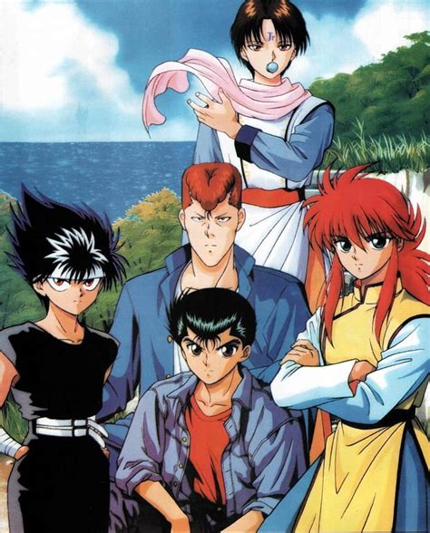 Yu Yu Hakusho Yusuke Urameshi Kazuma Kuwabara Kurama Hiei