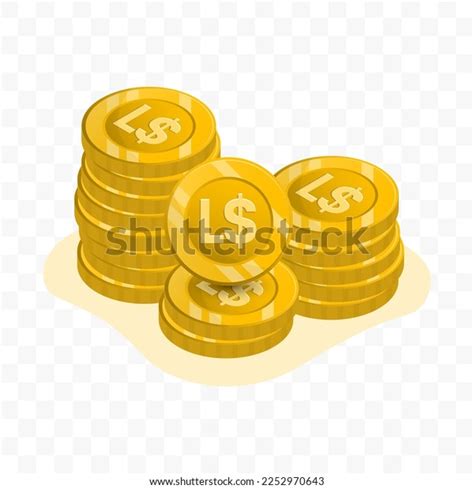 Vector Illustration Liberian Dollar Coins Gold Stock Vector (Royalty ...