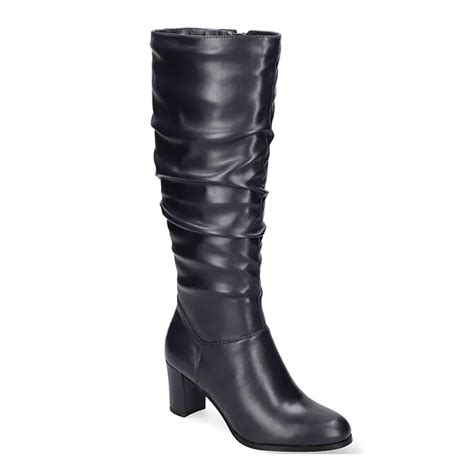 Easy Street Tamara Women S Knee High Boots Navy 11 Xw Brickseek