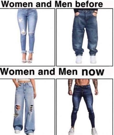 Women And Men Before Vs Now - Pants Meme - Shut Up And Take My Money