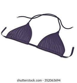 Bikini Underwire Bra On White Background Stock Illustration Shutterstock