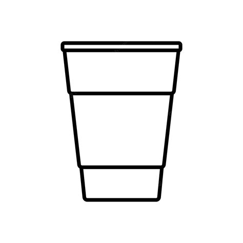 Premium Vector A Black Line Drawing Of A Glass Of Water