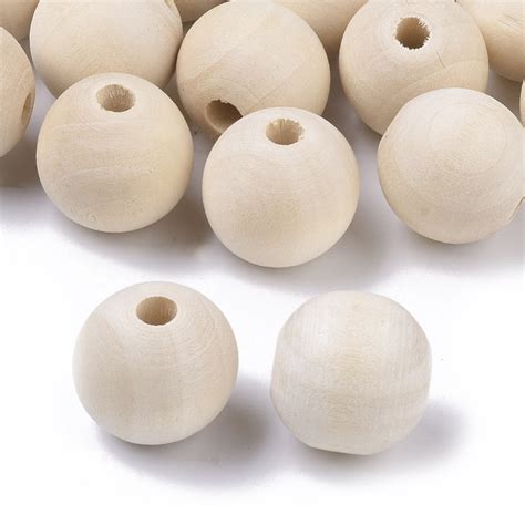 18mm Round Wooden Beads - Wooden - Beads - Riverside Beads