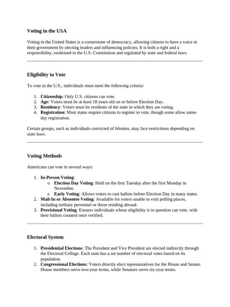 voting  elections voting