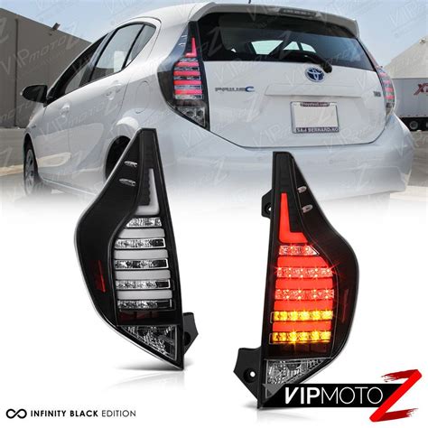 Toyota Prius C Aqua Nhp Black Led Rear Brake Lamp Tail