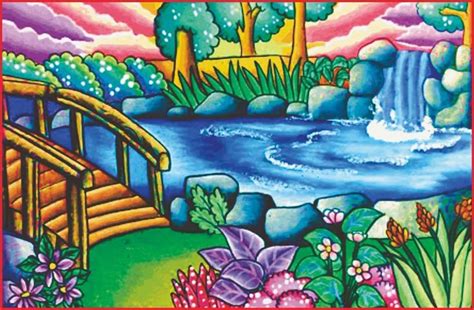 gambar bunga bunga potret indah pemandangan pastel segar alam