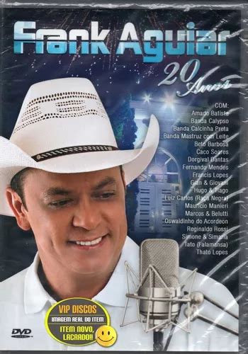 Dvd Frank Aguiar Anos Original Novo Lacrado Raro Parcelamento