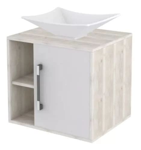 Mueble para baño Compace GCQD500 CL CALX380 BR con bacha color blanco