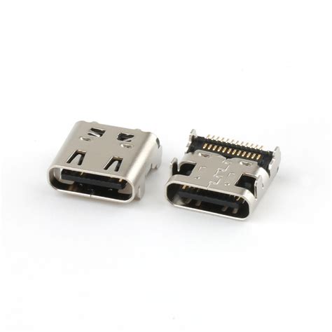 USB 4.0 Type C 24P Female Connector Dual SMT Female USB Type C Connector