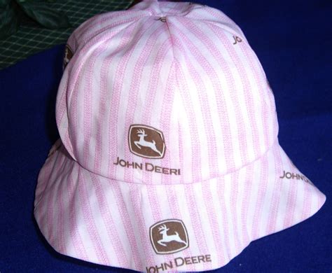 Pink John Deere Girls Hat with the John Deere by prudysknits2