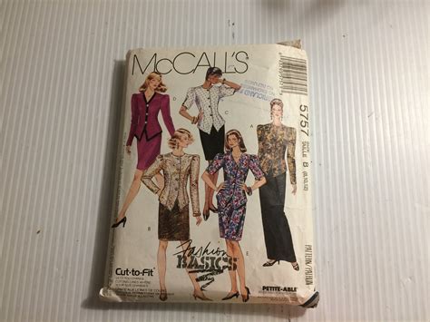 Mccall S Sewing Pattern Cut Misses Two Piece Etsy