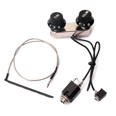 Guitar Violin Simple Pickup Piezo Transducer Bridge With Tone Volume