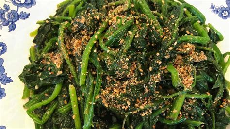 시금치 나물 Korean Spinach Side Dish Spinach Namul YouTube